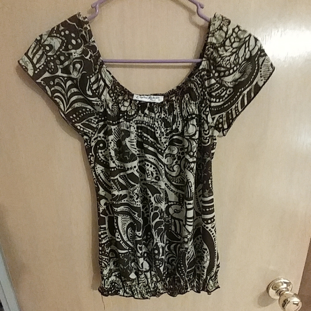 Jungle print flowy top